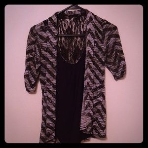 Black top with Chevron pattern